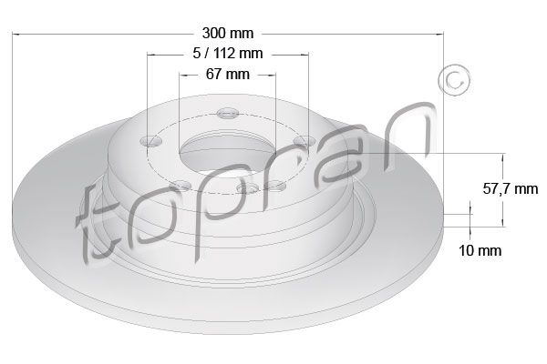 TOPRAN Bremžu diski 401 903