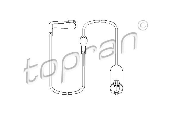 TOPRAN Датчик, износ тормозных колодок 500 657