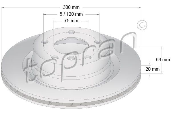 TOPRAN Bremžu diski 500 949