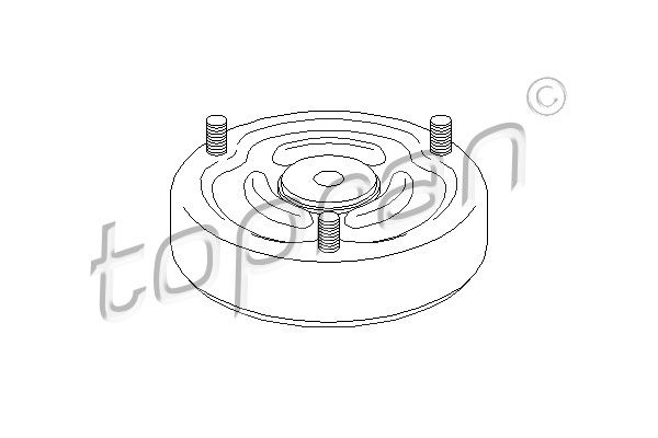 TOPRAN Опора стойки амортизатора 501 615