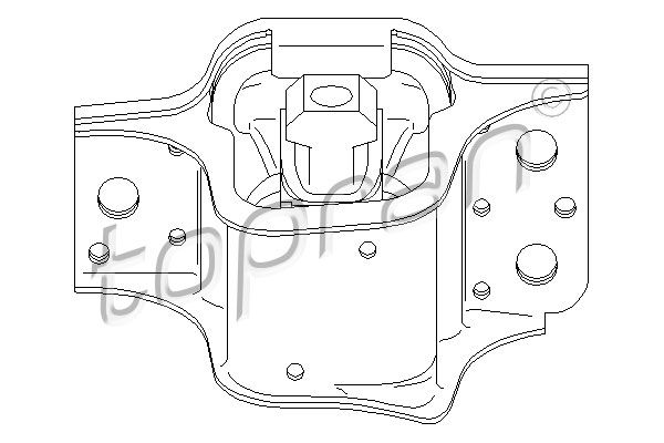 TOPRAN Подвеска, двигатель 700 526