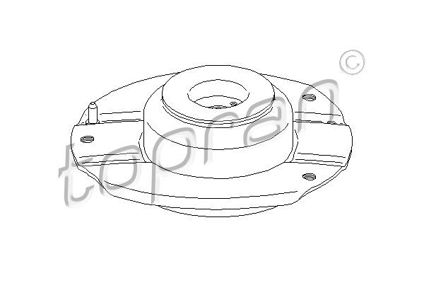 TOPRAN Опора стойки амортизатора 721 811