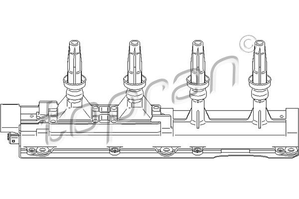 TOPRAN Катушка зажигания 721 905