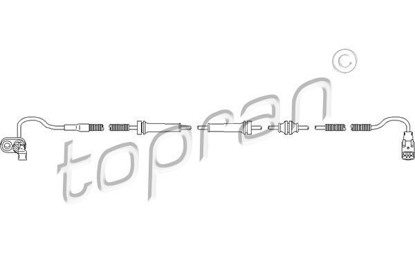 TOPRAN Датчик, частота вращения колеса 722 811
