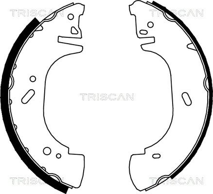 TRISCAN Bremžu loku komplekts 8100 10002