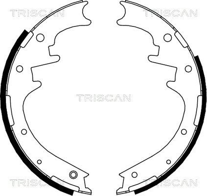 TRISCAN Bremžu loku komplekts 8100 10016