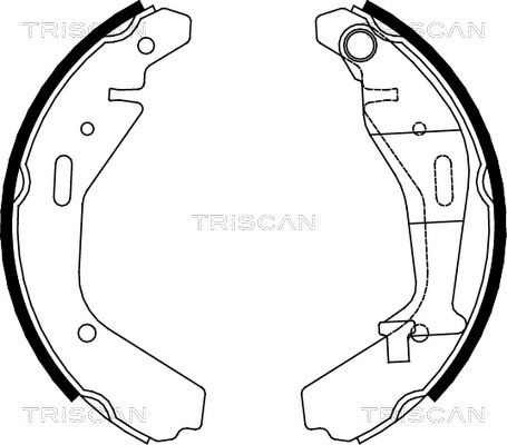 TRISCAN Bremžu loku komplekts 8100 10024