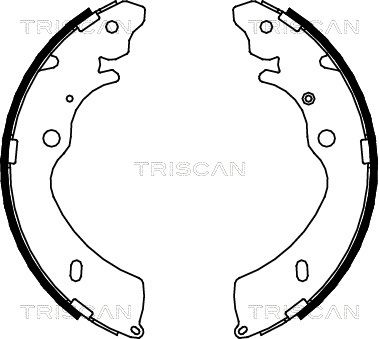 TRISCAN Bremžu loku komplekts 8100 10033