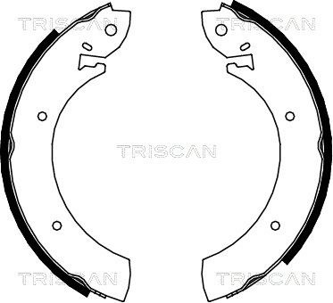 TRISCAN Комплект тормозных колодок 8100 10272