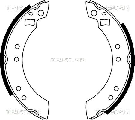 TRISCAN Комплект тормозных колодок 8100 10280