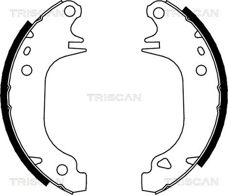 TRISCAN Комплект тормозных колодок 8100 10372