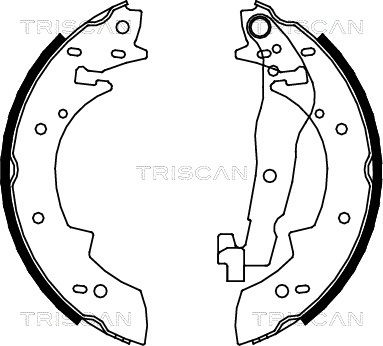 TRISCAN Комплект тормозных колодок 8100 10447