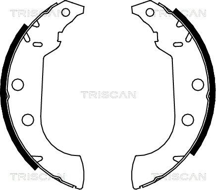 TRISCAN Bremžu loku komplekts 8100 10489