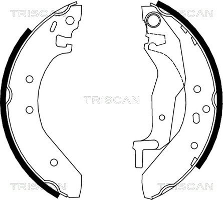 TRISCAN Комплект тормозных колодок 8100 10527