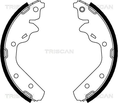TRISCAN Комплект тормозных колодок 8100 10592