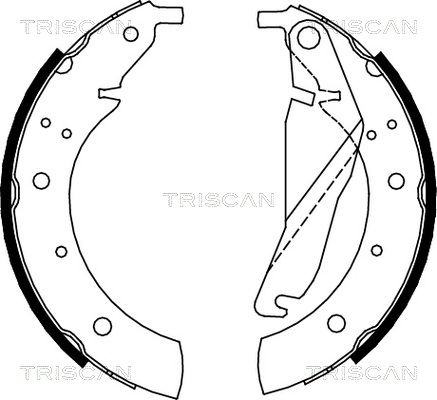 TRISCAN Bremžu loku komplekts 8100 11432