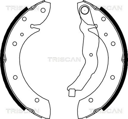 TRISCAN Комплект тормозных колодок 8100 11544