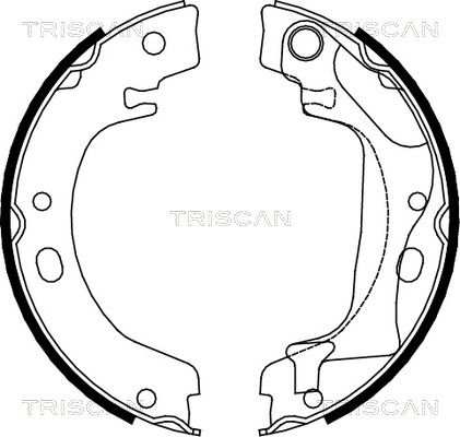 TRISCAN Bremžu loku kompl., Stāvbremze 8100 13041