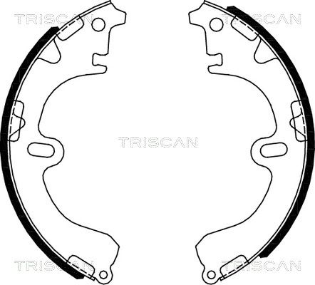 TRISCAN Комплект тормозных колодок 8100 13051