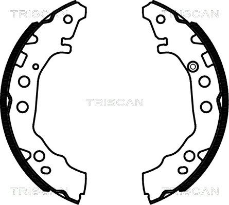 TRISCAN Bremžu loku komplekts 8100 13052
