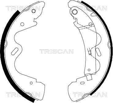 TRISCAN Комплект тормозных колодок 8100 14005