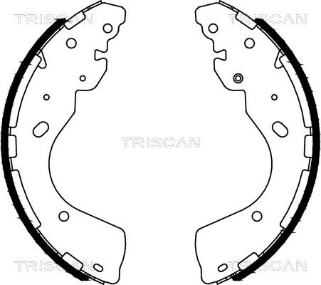 TRISCAN Bremžu loku komplekts 8100 14012