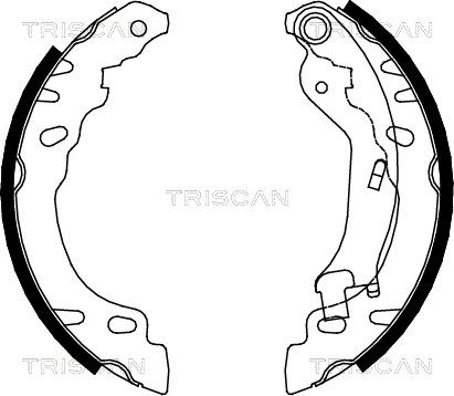 TRISCAN Bremžu loku komplekts 8100 15022