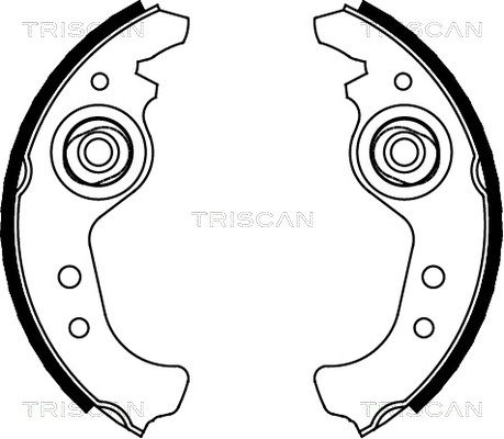 TRISCAN Комплект тормозных колодок 8100 15383