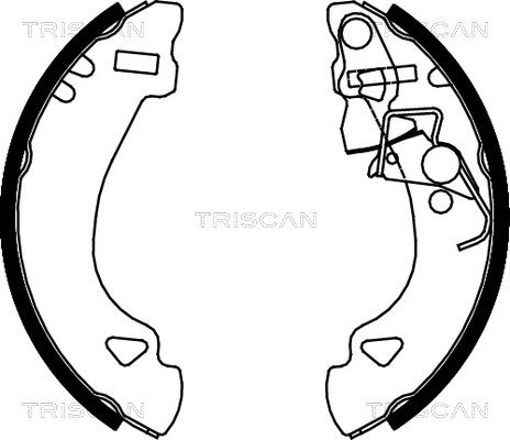 TRISCAN Комплект тормозных колодок 8100 15548