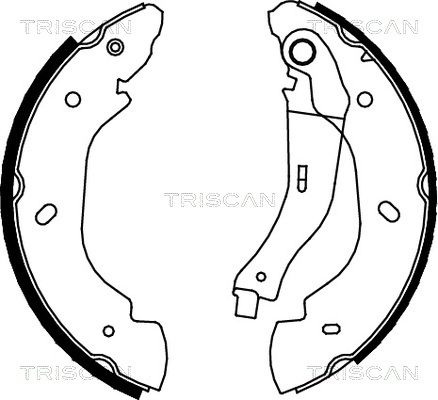TRISCAN Комплект тормозных колодок 8100 16007