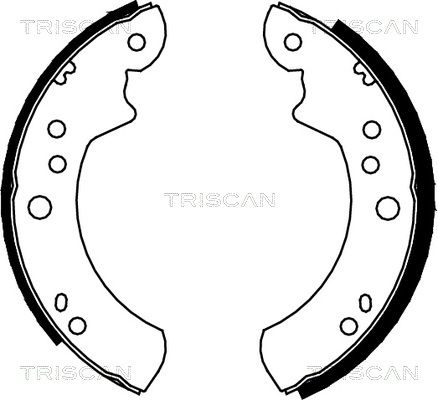 TRISCAN Bremžu loku komplekts 8100 16443