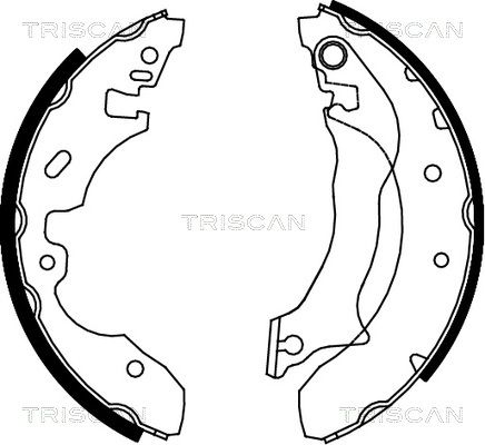 TRISCAN Комплект тормозных колодок 8100 16585