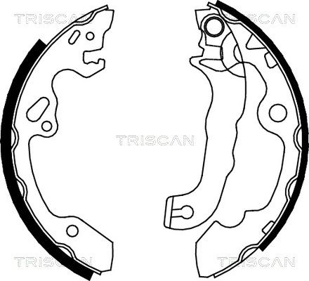 TRISCAN Комплект тормозных колодок 8100 16632