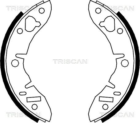 TRISCAN Bremžu loku komplekts 8100 17003