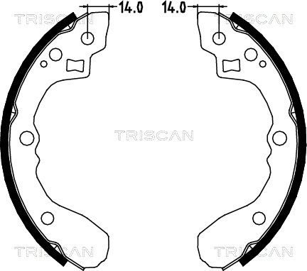 TRISCAN Комплект тормозных колодок 8100 18002