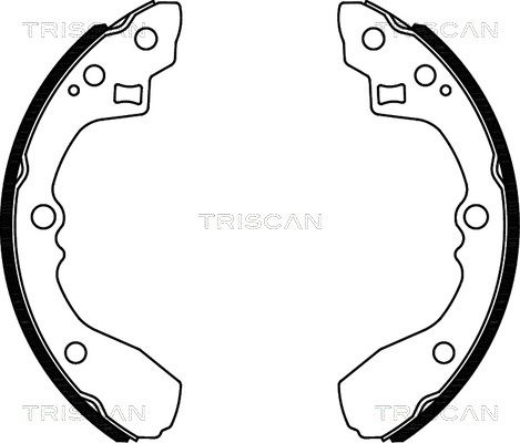 TRISCAN Bremžu loku komplekts 8100 18012