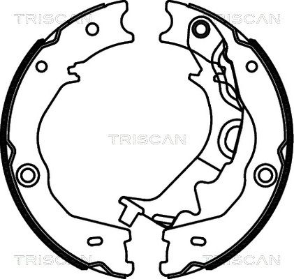 TRISCAN Bremžu loku kompl., Stāvbremze 8100 18014