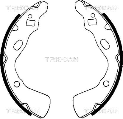 TRISCAN Bremžu loku komplekts 8100 18507