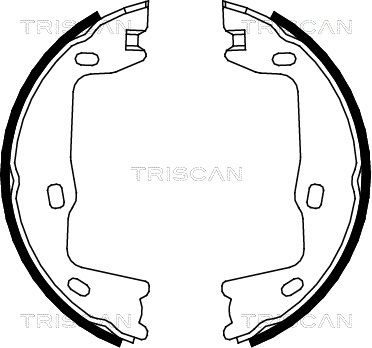 TRISCAN Комплект тормозных колодок, стояночная тормозная с 8100 24005