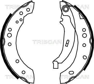 TRISCAN Bremžu loku komplekts 8100 25005