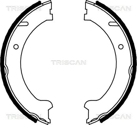 TRISCAN Комплект тормозных колодок, стояночная тормозная с 8100 27562