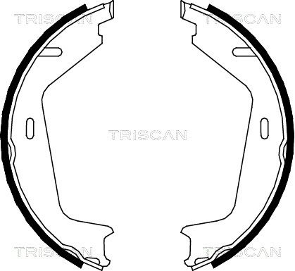 TRISCAN Комплект тормозных колодок, стояночная тормозная с 8100 27578