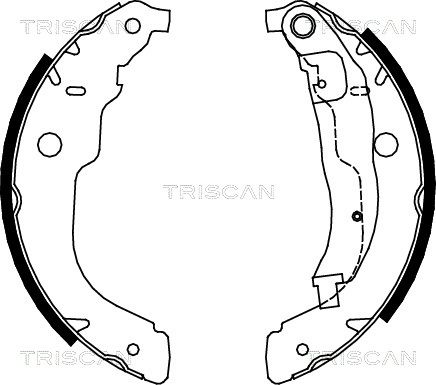 TRISCAN Bremžu loku komplekts 8100 28053