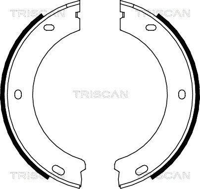 TRISCAN Bremžu loku kompl., Stāvbremze 8100 28522