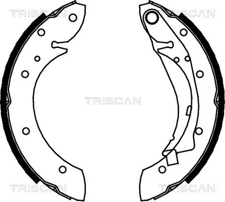 TRISCAN Bremžu loku komplekts 8100 28598