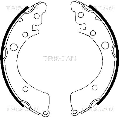 TRISCAN Bremžu loku komplekts 8100 40402