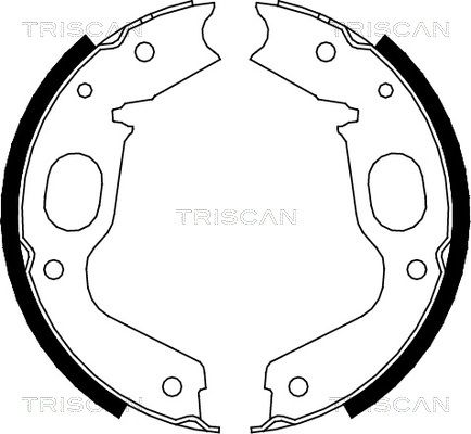 TRISCAN Bremžu loku kompl., Stāvbremze 8100 42015