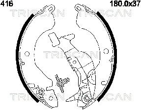 TRISCAN Комплект тормозных колодок 8100 42416