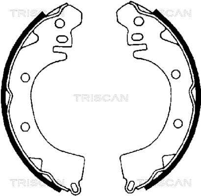 TRISCAN Bremžu loku komplekts 8100 42422