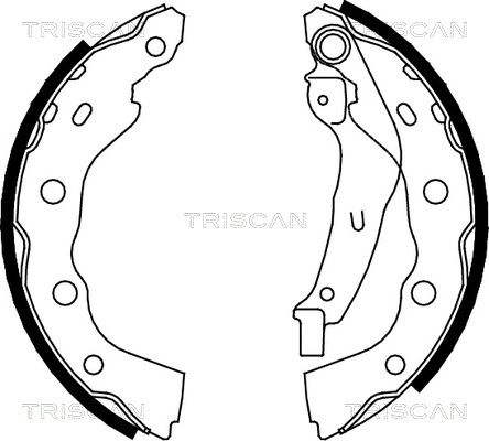 TRISCAN Комплект тормозных колодок 8100 42628